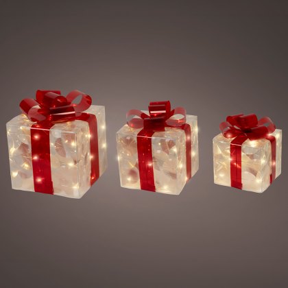 Micro LED Giftbox Warm White (Set Of 3) Micro LED Giftbox Warm White (Set Of 3)