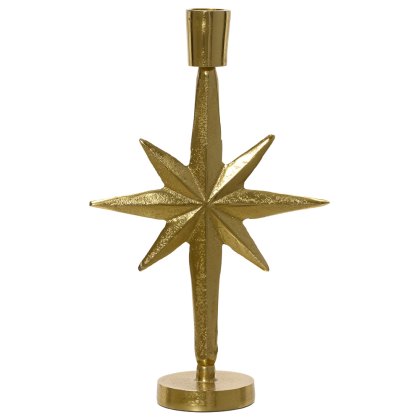 Star Candleholder Gold 26cm Star Candleholder Gold 26cm