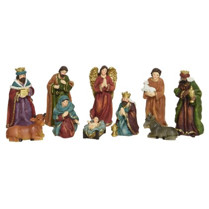 Nativity Figurines 13cm (Set Of 10) Nativity Figurines 13cm (Set Of 10)