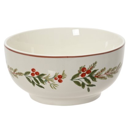 Bowl With Holly Print Bowl With Holly Print