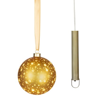Micro LED Ball Gold & Warm White Lights 14cm Micro LED Ball Gold & Warm White Lights 14cm