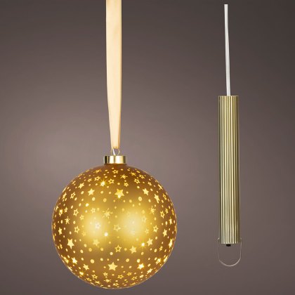 Micro LED Ball Gold & Warm White Lights 19cm Micro LED Ball Gold & Warm White Lights 19cm