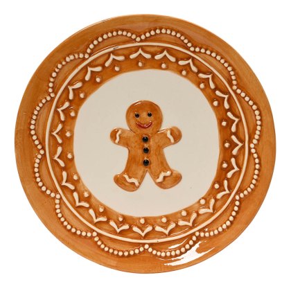 Dinner Plate With Gingerbread Man 20cm Dinner Plate With Gingerbread Man 20cm