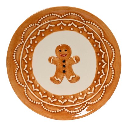 Breakfast/Side Plate With Gingerbread Man 16cm Breakfast/Side Plate With Gingerbread Man 16cm