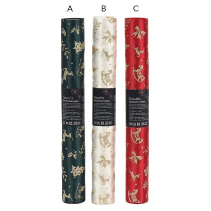 Deco Fabric With Glitter 200cm (Choice Of 3) Deco Fabric With Glitter 200cm (Choice Of 3)