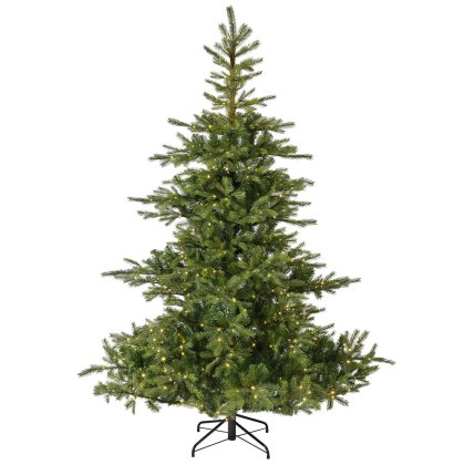 6ft/180cm Prelit Grandis Fir Christmas Tree Green 6ft/180cm Prelit Grandis Fir Christmas Tree Green