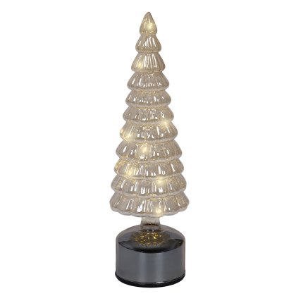 Micro LED Rotating Glass Tree Amber 34cm Micro LED Rotating Glass Tree Amber 34cm