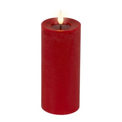 LED Realistic Candle Red 20cm LED Realistic Candle Red 20cm