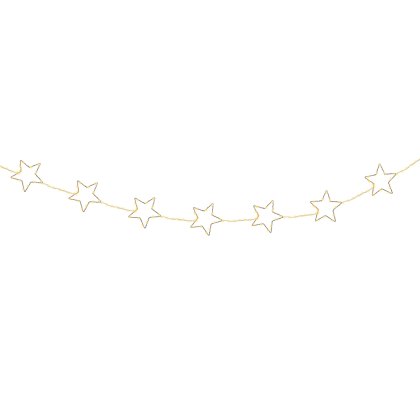 Micro LED Garland With Stars Warm White Lights 7.2ft/215cm Micro LED Garland With Stars Warm White Lights 7.2ft/215cm