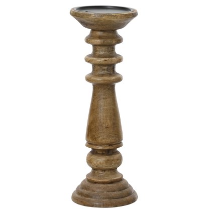 Mangowood Candleholder Natural 36cm Mangowood Candleholder Natural 36cm