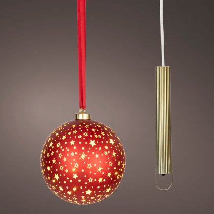 Micro LED Ball Red & Warm White Lights 19cm Micro LED Ball Red & Warm White Lights 19cm