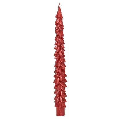 Wax Dinner Candle Red 25cm (Set Of 2) Wax Dinner Candle Red 25cm (Set Of 2)