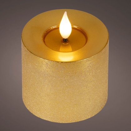 LED Realistic Candle Gold 9.5cm LED Realistic Candle Gold 9.5cm