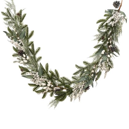 Pinecones & White Berries Garland 6ft/180cm Pinecones & White Berries Garland 6ft/180cm