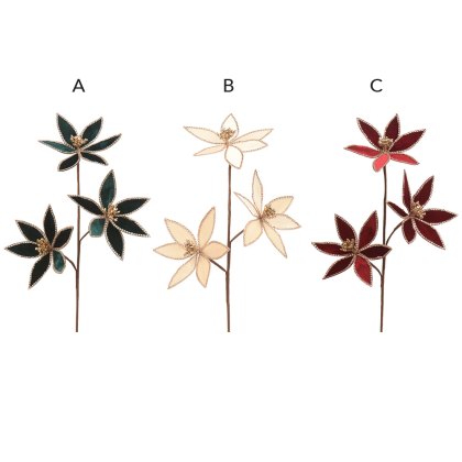 Velvet Flower Spray 73cm (Choice Of 3) Velvet Flower Spray 73cm (Choice Of 3)