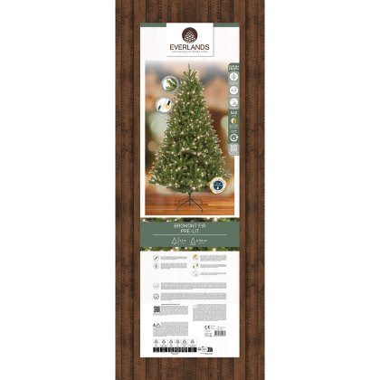7ft/210cm Prelit Bromont Fir Christmas Tree Green 7ft/210cm Prelit Bromont Fir Christmas Tree Green