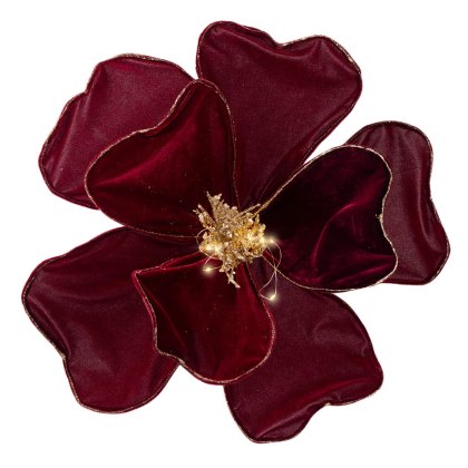 Velvet Micro LED Flower Oxblood 30cm Velvet Micro LED Flower Oxblood 30cm