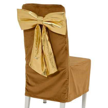 Decorative Chair Bow Gold 16.5cm Decorative Chair Bow Gold 16.5cm