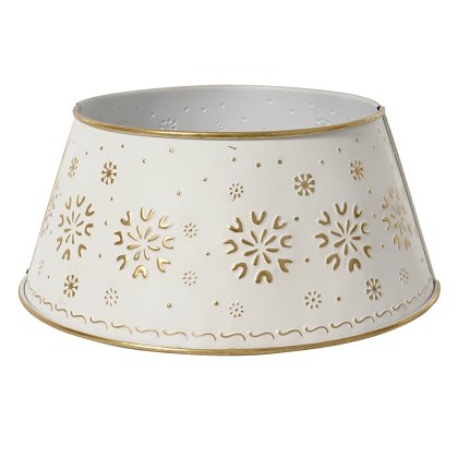 Tree Ring White With Gold Design 70cm