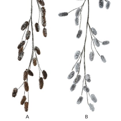 Garland With Pinecones Natural 4.3ft/130cm Garland With Pinecones Natural 4.3ft/130cm