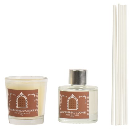 Gingerbread Cookies Candle & Diffuser Set Gingerbread Cookies Candle & Diffuser Set