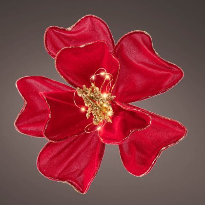 Velvet Micro LED Flower Red 30cm Velvet Micro LED Flower Red 30cm