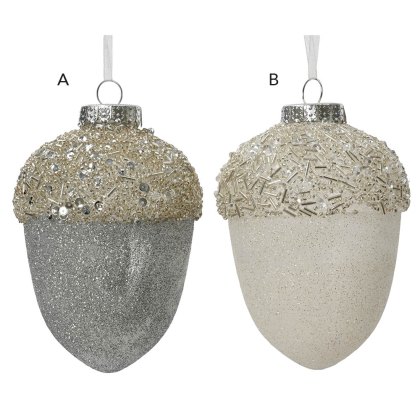 Pinecone With Glitter & Beads 12.5cm (Choice Of 2) Pinecone With Glitter & Beads 12.5cm (Choice Of 2)