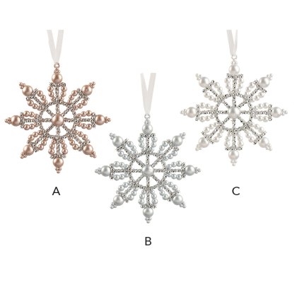 Hanging Snowflake 15cm (Choice Of 3) Hanging Snowflake 15cm (Choice Of 3)