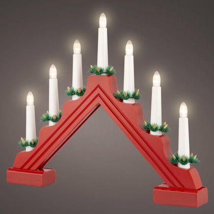 LED Candle Bridge Red 31cm LED Candle Bridge Red 31cm