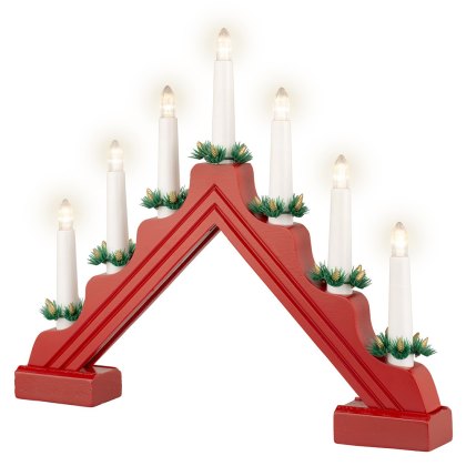 LED Candle Bridge Red 31cm LED Candle Bridge Red 31cm