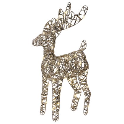 Micro LED Metal Deer Gold & Warm White Lights 37cm Micro LED Metal Deer Gold & Warm White Lights 37cm