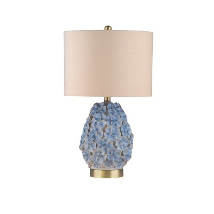 Olivia Table Lamp Blue Base With Off White Shade Olivia Table Lamp Blue Base With Off White Shade