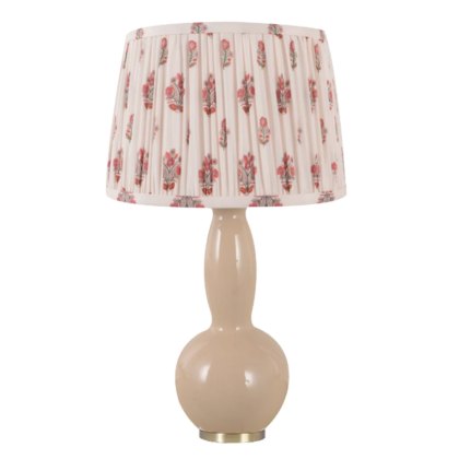 Ivy Table Lamp Beige Base With Multi-Coloured Pleated Shade Ivy Table Lamp Beige Base With Multi-Coloured Pleated Shade