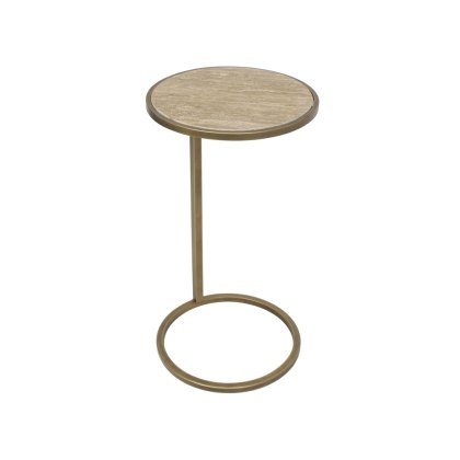Oscar Sofa/Side Table With Tan Top