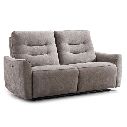 Camden 2.5 Seater Sofa Electric Reclining Fabric Stone