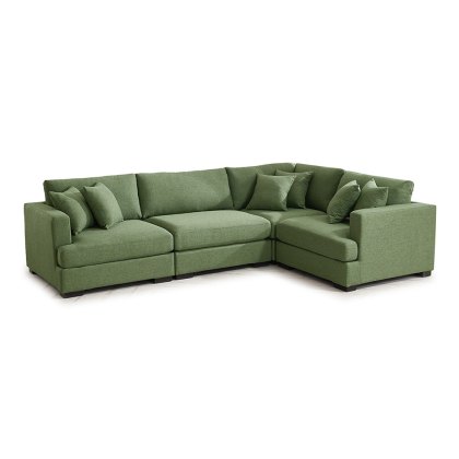 Gabriella 4+ Seater Corner Sofa Fabric LHF/RHF Fabric Tea Green