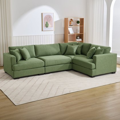 Gabriella Large Footstool Fabric Tea Green Gabriella Large Footstool Fabric Tea Green