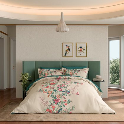 Chinese Magpie Duvet Cover Set Green (Multiple Sizes) Chinese Magpie Duvet Cover Set Green (Multiple Sizes)