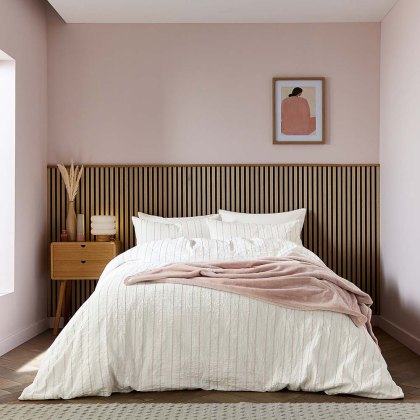 Calico & Chalk Waffle Stripe Duvet Cover Set (Multiple Sizes & Colours) Calico & Chalk Waffle Stripe Duvet Cover Set (Multiple Sizes & Colours)
