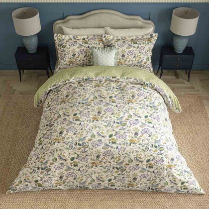 Birds & Berries Duvet Cover Set Southwold Blue (Multiple Sizes)