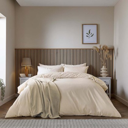 Calico & Chalk Twill Stripe Duvet Cover Set (Multiple Sizes & Colours) Calico & Chalk Twill Stripe Duvet Cover Set (Multiple Sizes & Colours)