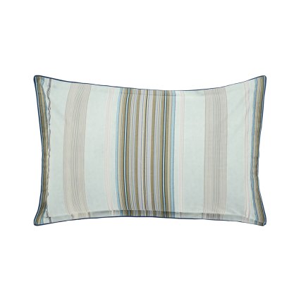Oscar Standard Pillowcase Pair Teal & Olive Oscar Standard Pillowcase Pair Teal & Olive