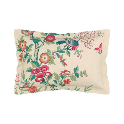 Chinese Magpie Standard Pillowcase Pair Green Chinese Magpie Standard Pillowcase Pair Green