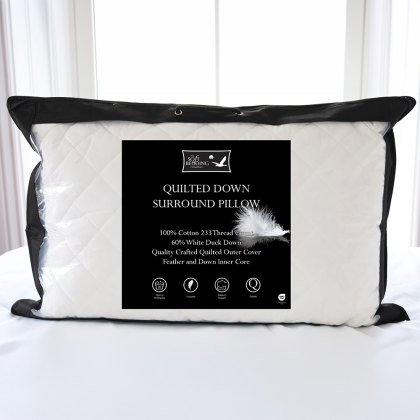 Quilted Down Surround Pillow