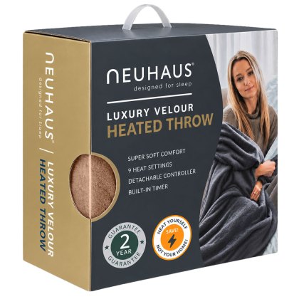 Luxury Heated Throw130cm x 180cm (Multiple Colours) Luxury Heated Throw130cm x 180cm (Multiple Colours)