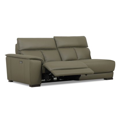 Tuscany Modular Electric Reclining 3 Seater Sofa Arm LHF With USB Leather Category 20 BX & NW