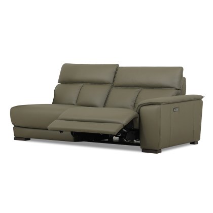 Tuscany Modular Electric Reclining 3 Seater Sofa Arm RHF With USB Leather Category 20 BX & NW