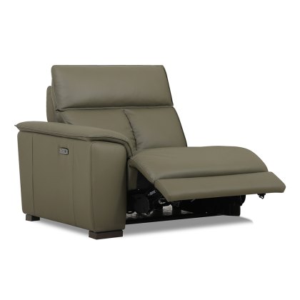 Tuscany Modular Electric Reclining 1.25 Seater Sofa Arm LHF With USB Leather Category 20 BX & NW