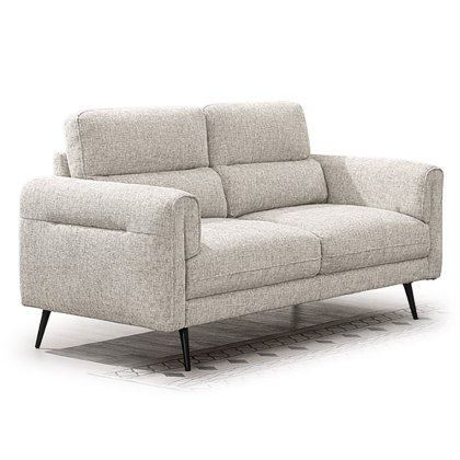 Valentia 2 Seater Sofa Fabric Beige Valentia 2 Seater Sofa Fabric Beige