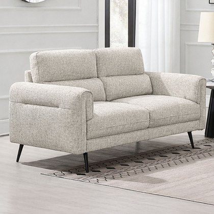 Valentia 2 Seater Sofa Fabric Beige Valentia 2 Seater Sofa Fabric Beige